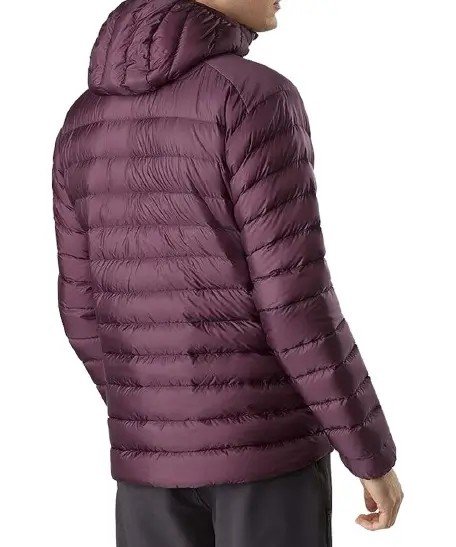 Mens Burgundy Puffer Jacket