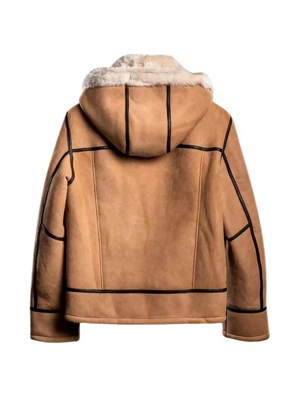 B3 Fur Aviator Shearling Sheepskin Bomber Jacket