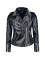 Black Studded Leather Jacket