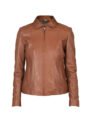 Colette Brown Leather Jacket