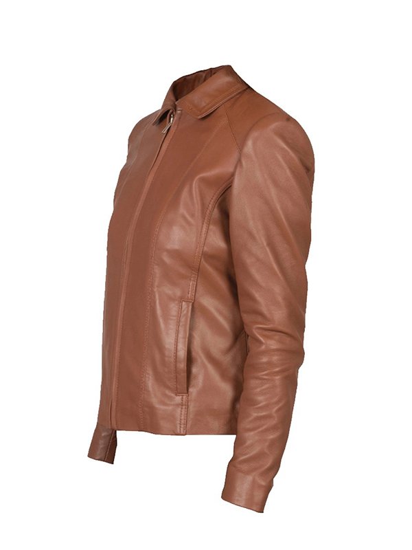 Colette Brown Leather Jacket