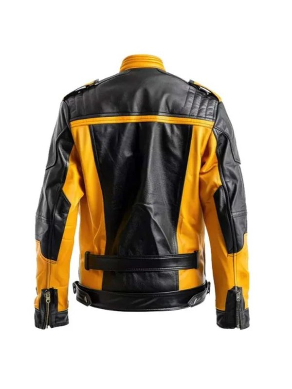 Men Vintage Cafe Racer Retro Leather Jacket