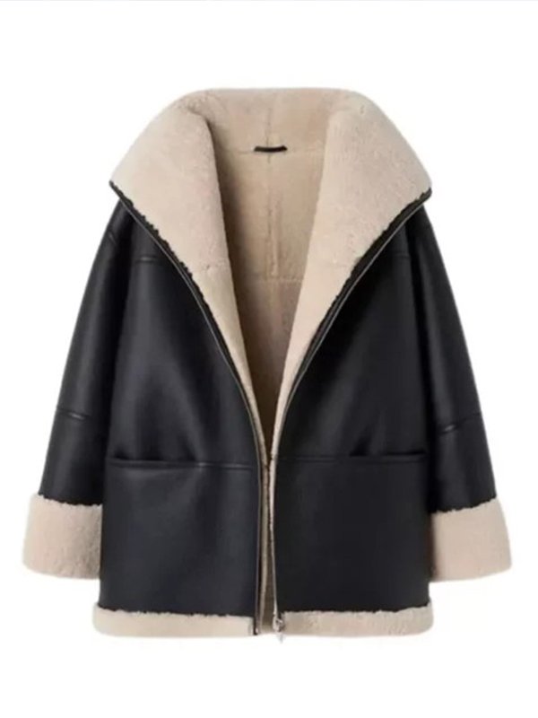 Women B3 RAF Aviator Sheepskin Leather Jacket